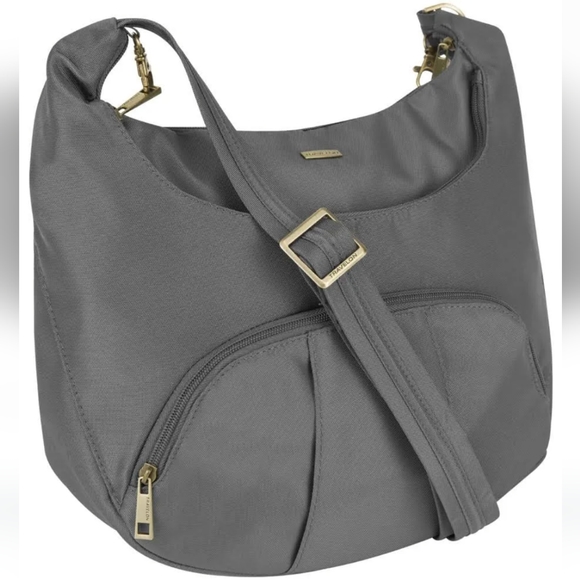 Travelon Anti-Theft Crossbody Bucket Bag - Picture 1 of 12